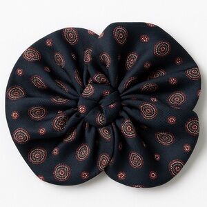 Navy and Red 1940’s Style Pinned Bow Tie